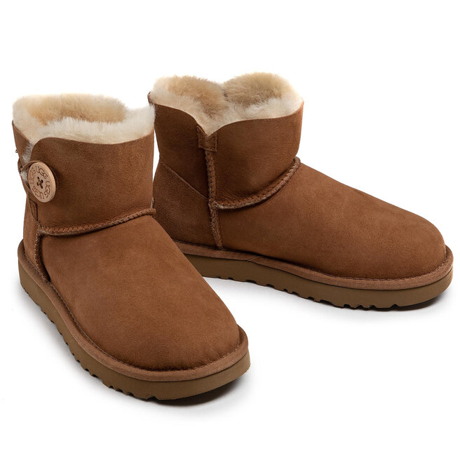 Ugg Pantofi Ugg W Mini Bailey Button II 1016422 W/Che