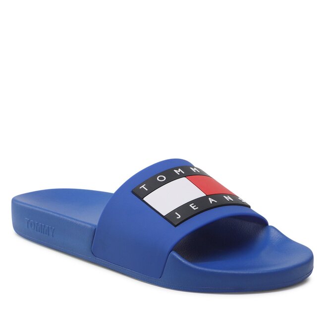 Șlapi Tommy Jeans Tommy Jeans Pool Slide Ess EM0EM01191 Ultra Blue C66 Blue imagine noua