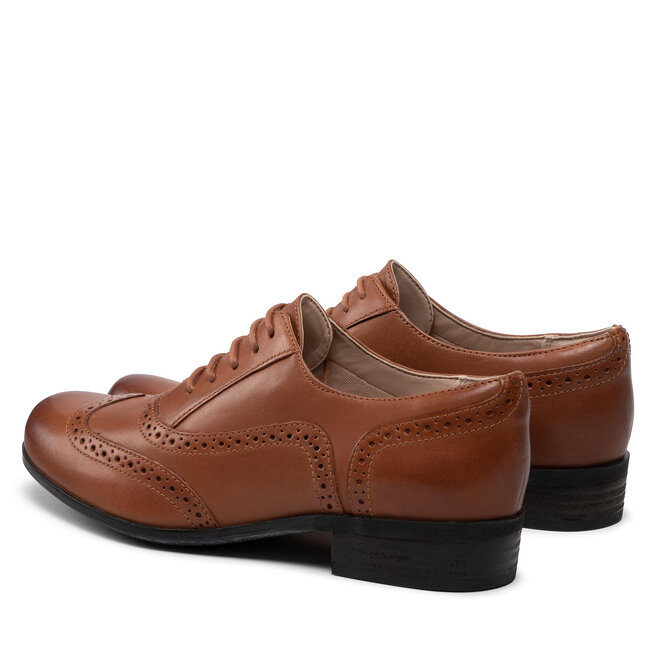 Clarks zapatos Oxford Clarks Hamble Oak 203506744 Dark Tan Leather
