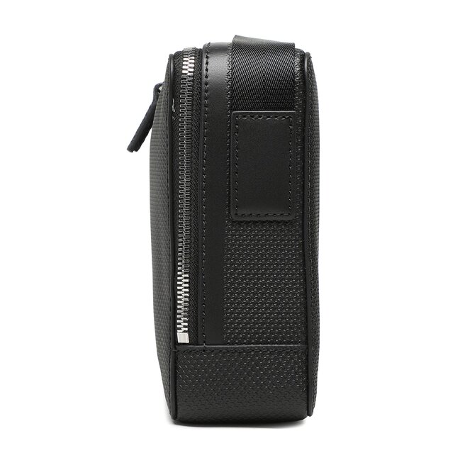 Lacoste Geantă crossover Lacoste Split Cow Leather NH3270CE Noir 000