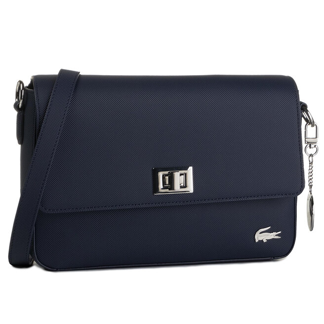 Τσάντα Lacoste Flap Crossover Bag NF2770DC Σκούρο μπλε epapoutsia.gr