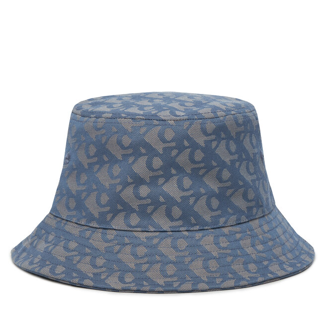 Kapelusz Calvin Klein Logo Jacquard Bucket Hat - Niebieski
