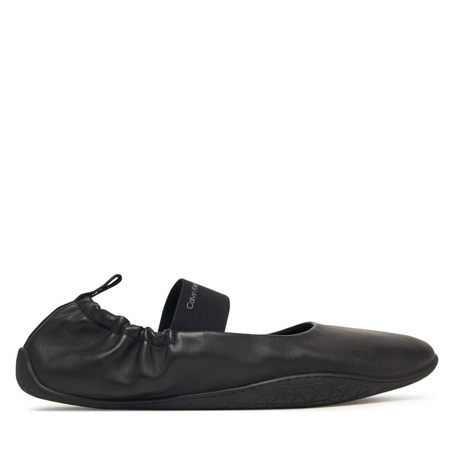 Baleriny Calvin Klein Ballet Sneaker Mj Lth HW0HW03308 Czarny -
