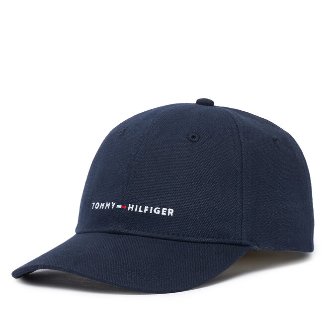 Czapka z daszkiem Tommy Hilfiger Th Foundation Soft AM0AM14511 Granatowy -