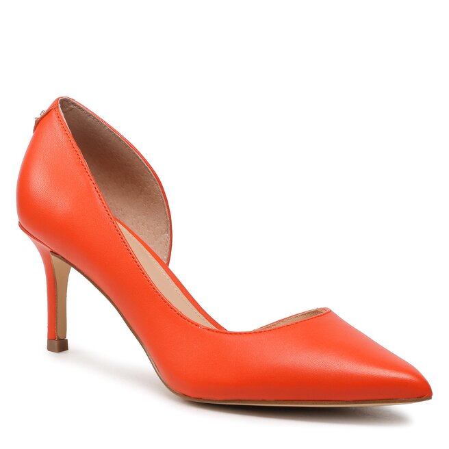 Pantofi cu toc subțire Guess Mystic FL5MYS LEA08 ORANG eleganti imagine noua