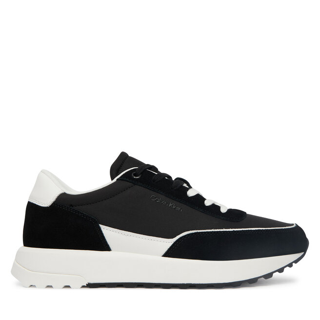 Sneakersy Calvin Klein City Runner Laceup Ny Mix HM0HM02144 Czarny - męskie
