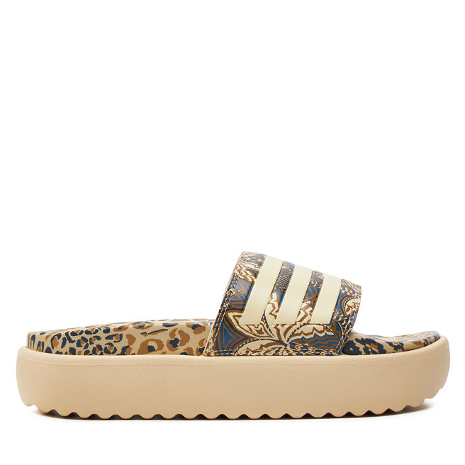 Klapki adidas adilette Platform - Brązowy