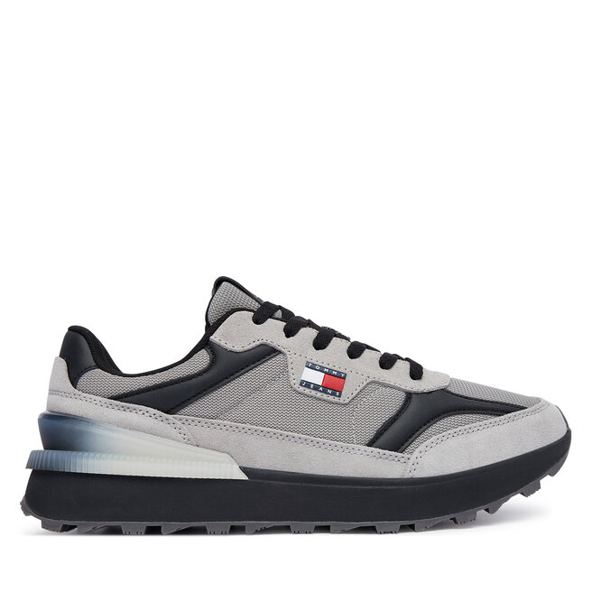 Sneakersy Tommy Hilfiger Tjm Technical Runner EM0EM01738 Szary - męskie