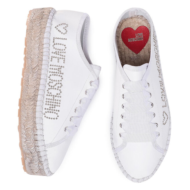 LOVE MOSCHINO Espadrile LOVE MOSCHINO JA10403G0AJA0100 Bianco