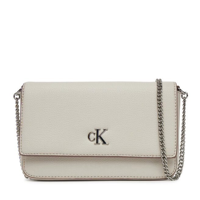 Torebka Calvin Klein Jeans Minimal Monogram Ew Flap Ph/Cb19 - Beżowy