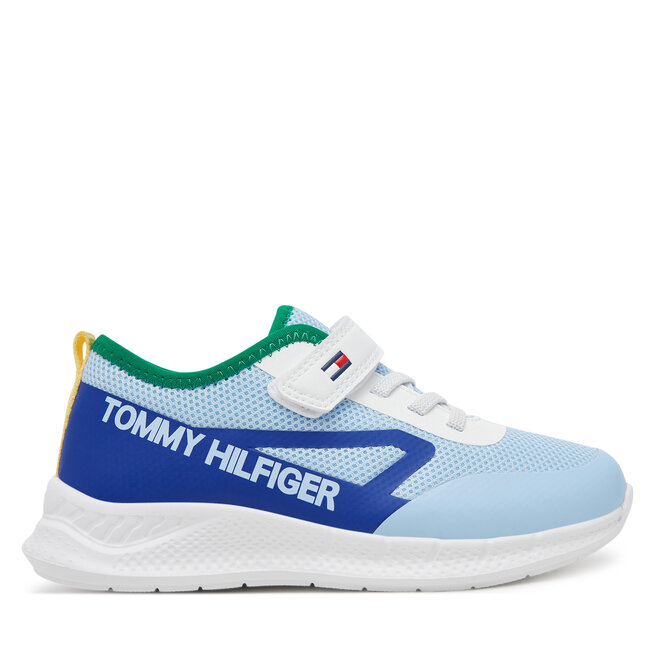 Sneakersy Tommy Hilfiger Low Cut Lace-Up/Velcro Sneaker - S Błękitny
