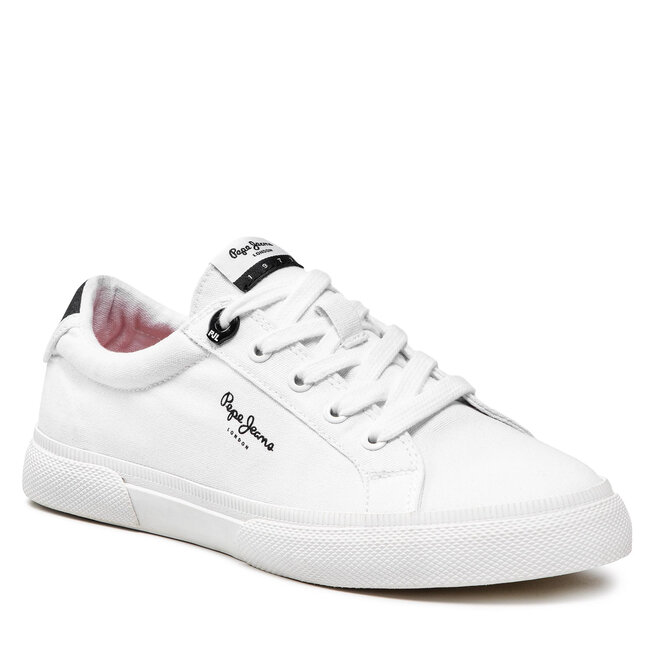 Teniși Pepe Jeans Kenton Basic Woman PLS30990 White 800