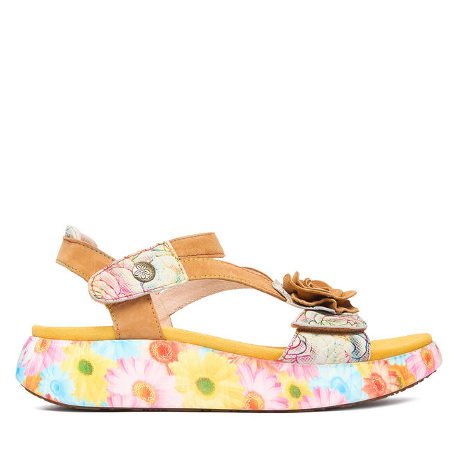 Sandały Laura Vita Nikito 01 Żółty - kobiece