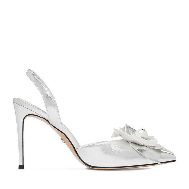 Szpilki GINO ROSSI CEO-ROSE-LT2155-1 Srebrny - kobiece