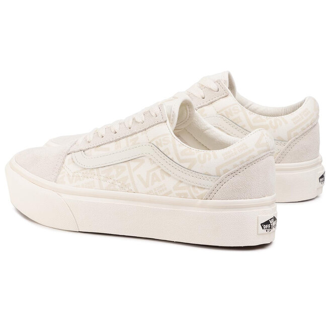 Πάνινα παπούτσια Vans Old Skool Platfor VN0A3B3UXA01 Marshmallow/(Vans 66)  | epapoutsia.gr