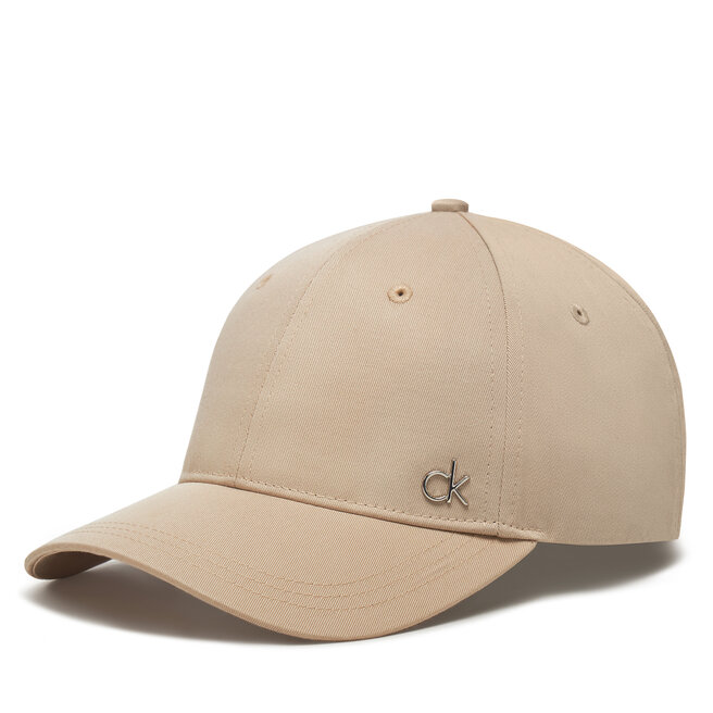 Czapka z daszkiem Calvin Klein Ck Metal Cotton Cap - Szary