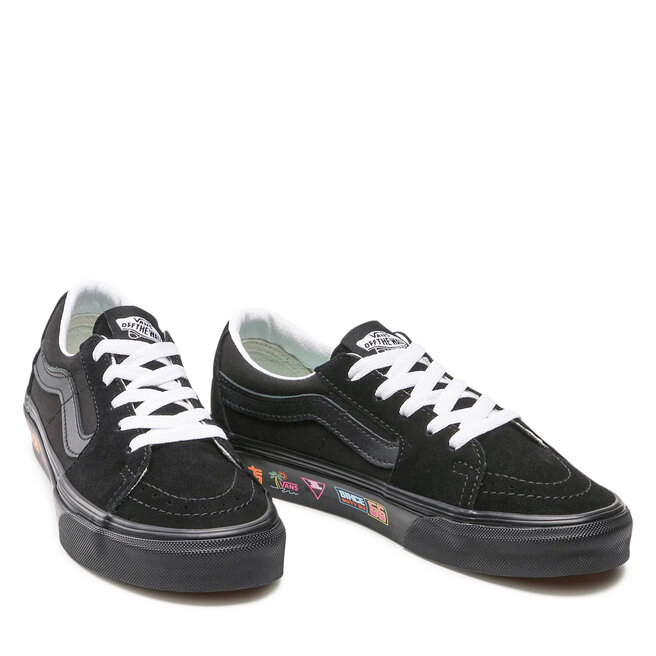 Vans Sneakers aus Stoff Vans Sk8-Low VN0A4UUKB0K1 (Vans Market) Black/Neon