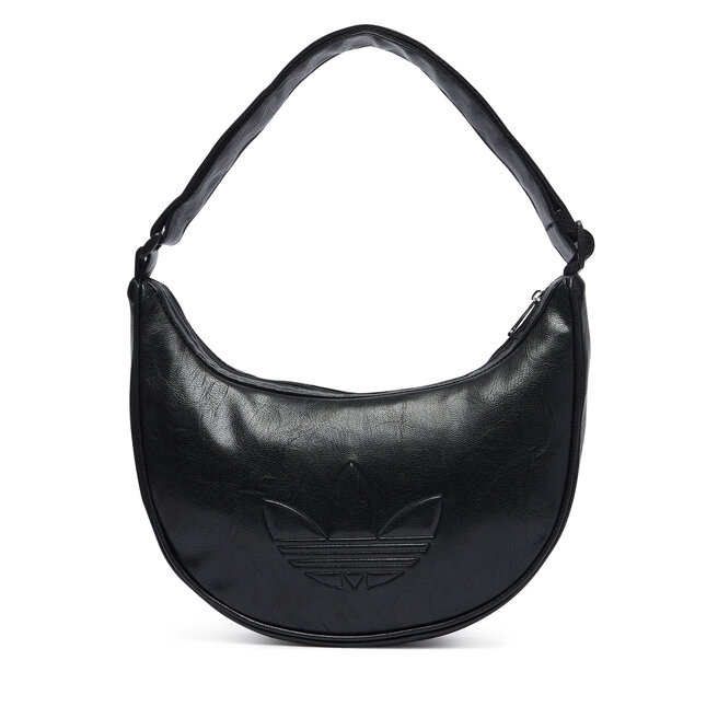 Torebka adidas Adicolor Half Crescent Bag Metallic Pu KR1546 Czarny -