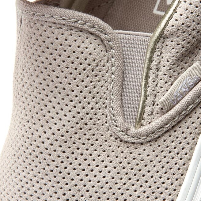 Vans perf outlet suede slip on