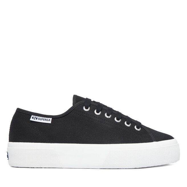 Tenisówki Superga Platform Leggera S2142ZW Czarny - kobiece