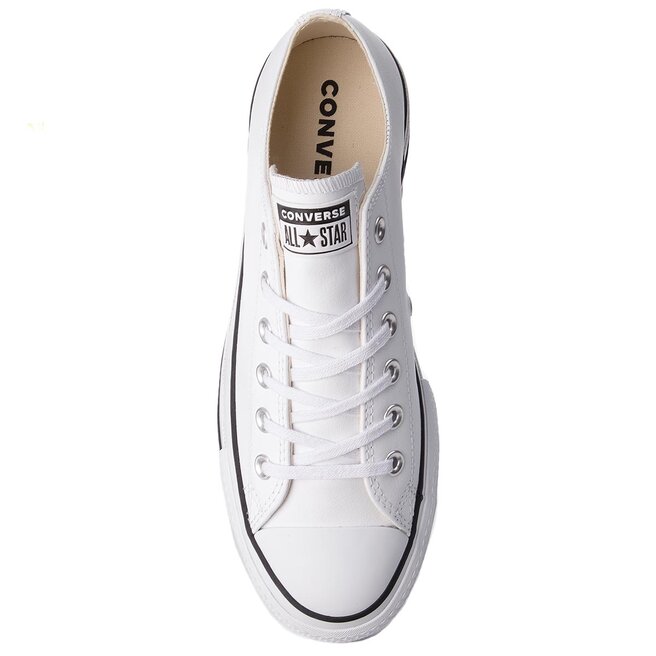 Converse Кецове Converse Ctas Lift Clean Ox 561680C White/Black/White
