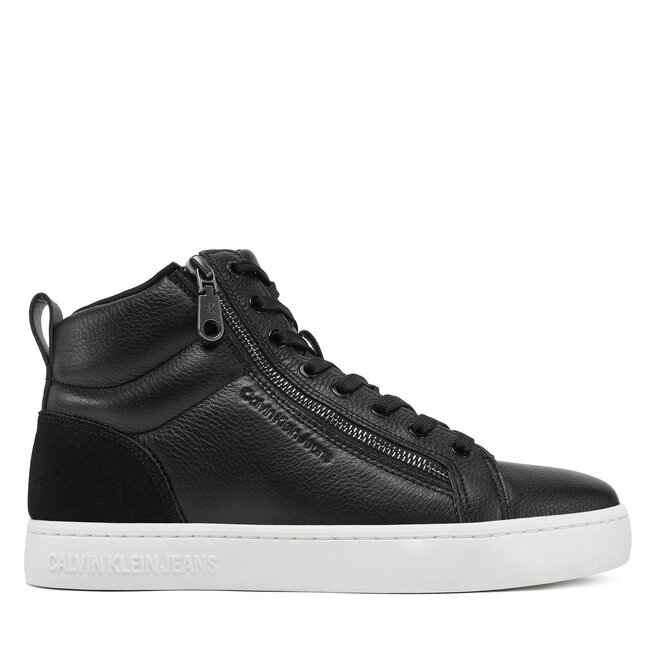 Sneakersy Calvin Klein Jeans Classic Cupsole Zip Mid In - Czarny