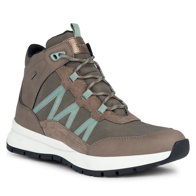 Geox Damen Sneaker D BRAIES B ABX B – Wasserdicht, Atmungsaktiv, In Dove Grey, Größe 39 EU