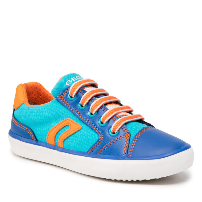Geox Сникърси Geox J Gisli B. D J155CD 010FE C0573 S Lt Blue/Orange