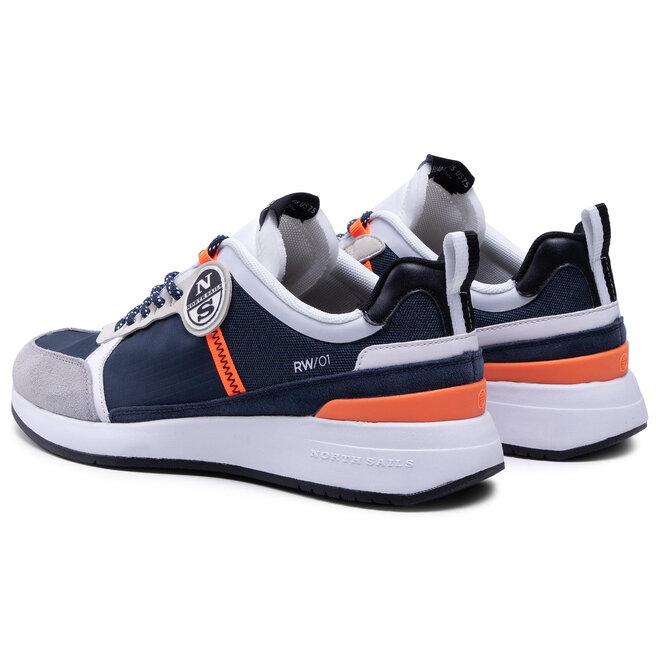 Sneakers North Sails Hitch Logo 003 Uomo - Tessuto Blu, Casual, Comode E Traspiranti