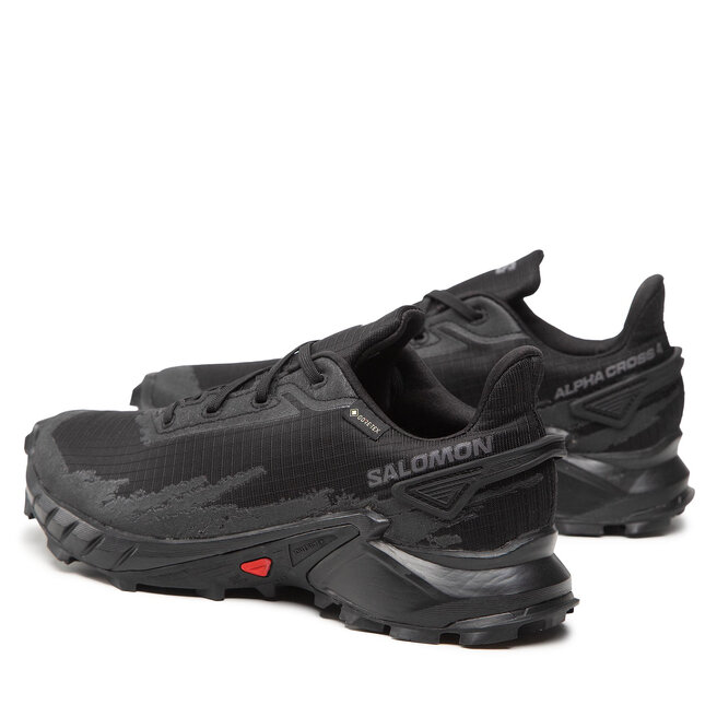 Salomon Обувки Salomon Alphacross 4 Gtx GORE-TEX 47064000 26 V0 Black/Black/Black
