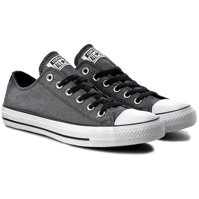 converse ctas ox black white