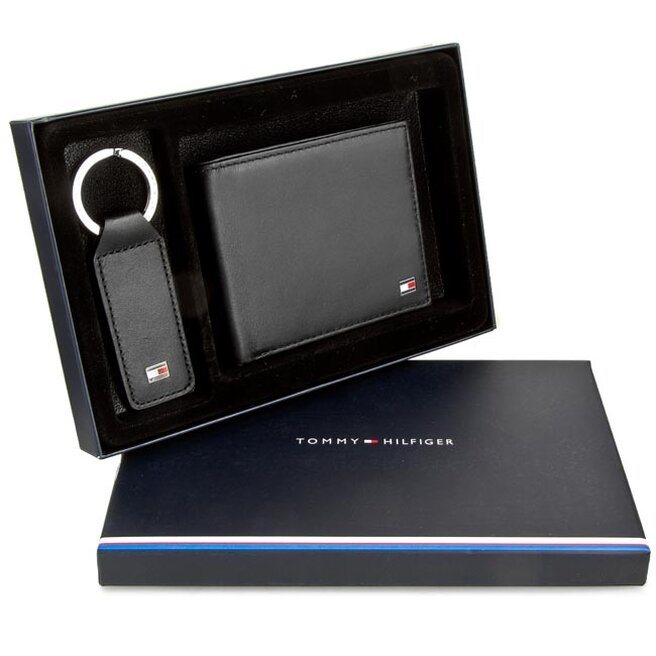 Tommy Hilfiger Ajándékszett Tommy Hilfiger Eton Ho Giftbox Mini Cc Wallet AM0AM01188 Black 001