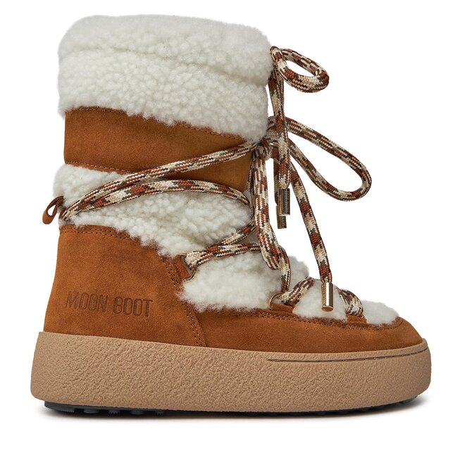 Moon Boot Μπότες Χιονιού Moon Boot Ltrack Shearling 24500500001 Whisky / Off White 001