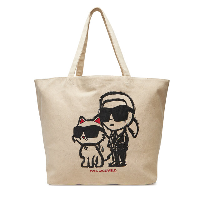 Torebka KARL LAGERFELD - Beżowy