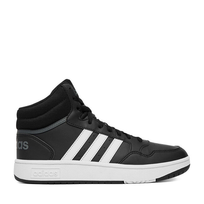 Sneakersy adidas HOOPS MID 3.0 K GW0402 Czarny - chłopięce