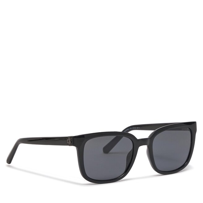 Lunettes De Soleil Guess - Monture Noire Plastique, Forme Rectangulaire, Occasion En Bon état