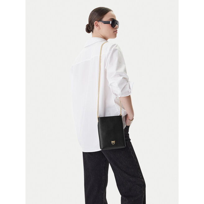 Torebka PINKO Flat Satchel AI 25-26 PCPL 105352 A0QO Czarny -