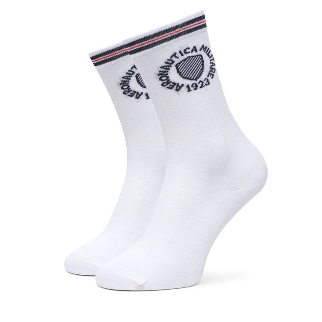 Skarpety wysokie unisex Aeronautica Militare - Biały