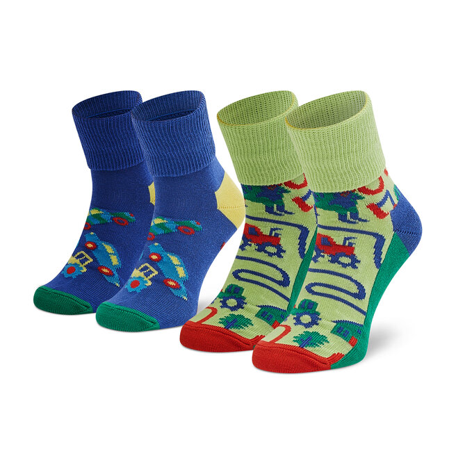 Σετ ψηλές κάλτσες παιδικές 2 τεμαχίων Happy Socks KCOR197000 Έγχρωμο