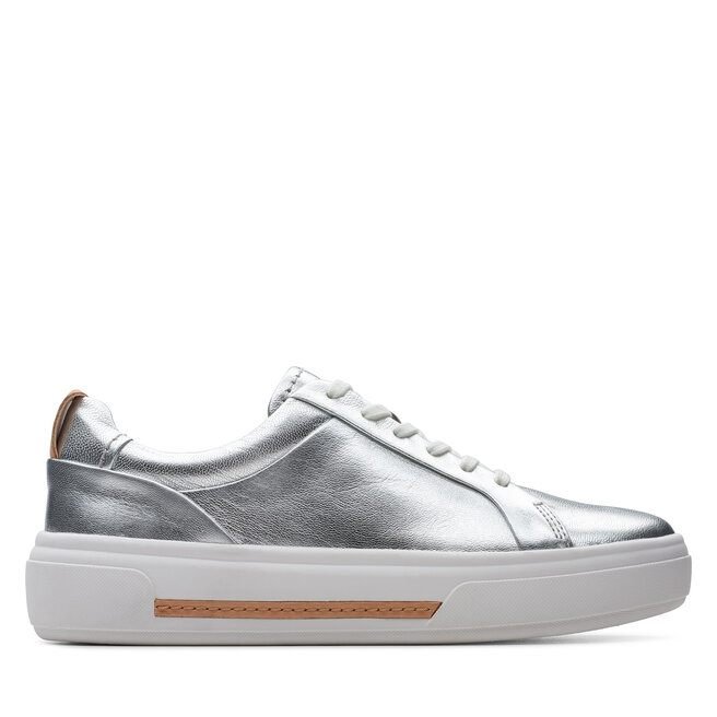 Sneakersy Clarks Hollyhock Walk - Srebrny