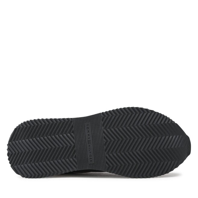 Tommy Hilfiger Sportcipő Tommy Hilfiger Elevated Feminine Leather Runner FW0FW07108 Black BDS