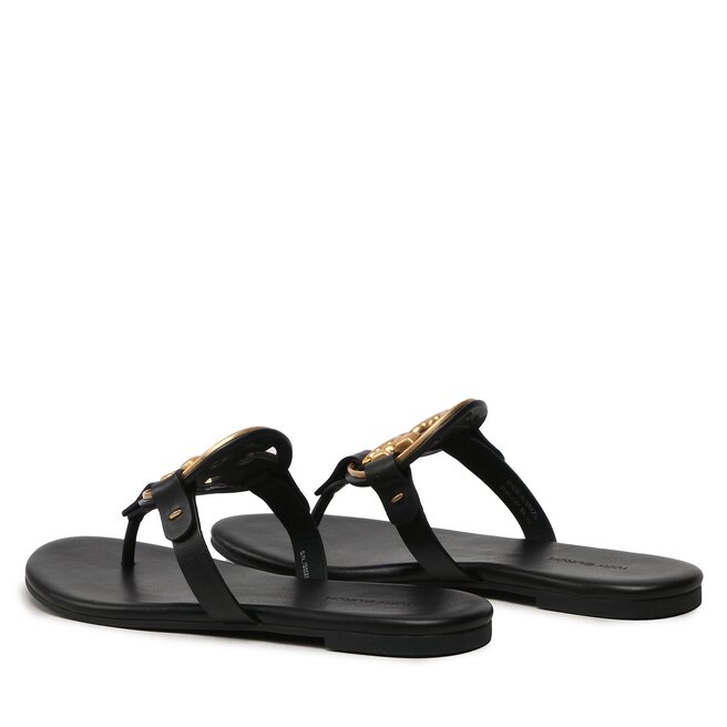 Tory Burch Джапанки Tory Burch Metal Miller 136593 Perfect Black 006