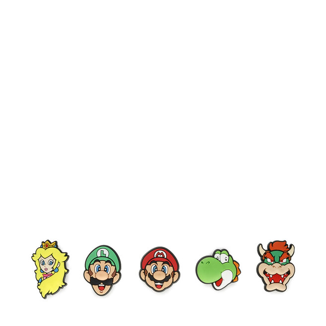 Ozdoba do butów Crocs Super Mario 5 Pack - Kolorowy