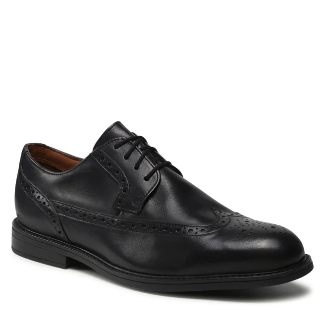 Pantofi Clarks BeckfieldLimit 261192648 Black Leather