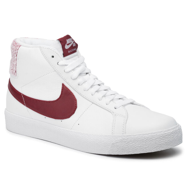 Nike sb blazer mid white red