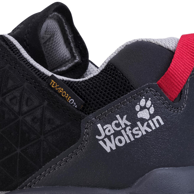 Jack Wolfskin Παπούτσια πεζοπορίας Jack Wolfskin Cascade Hike Lt Texapore Low M 4035481 Black/Red