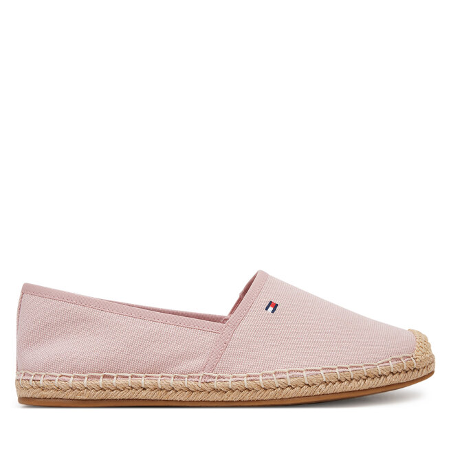 Espadryle Tommy Hilfiger Flag Canvas Espadrille - Różowy