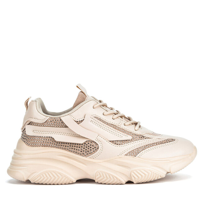 Sneakersy DeeZee WAG1250003A Beżowy - kobiece