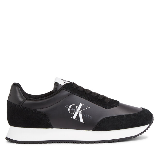 Calvin Klein Jeans Sportcipő Calvin Klein Jeans Retro Runner Low Laceup Ny Pearl YW0YW01056 Black/White BEH