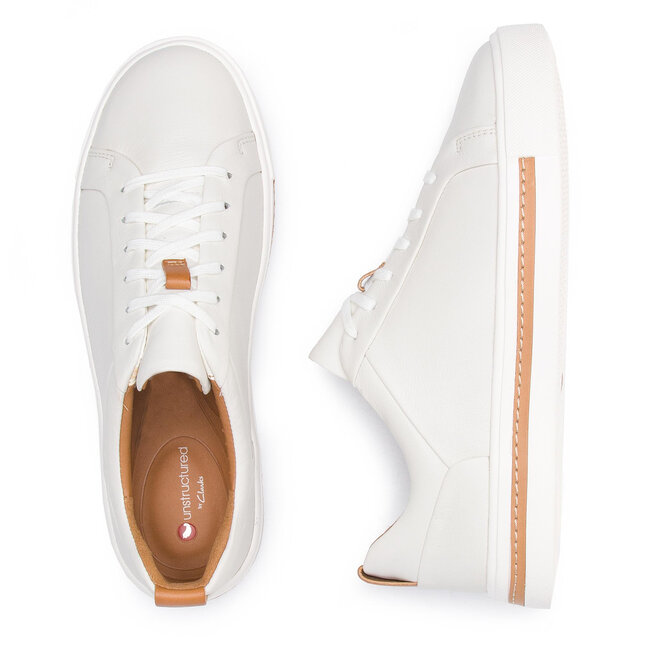 Tenisice Clarks Un Maui Lace 261401684 White Leather ecipele.hr